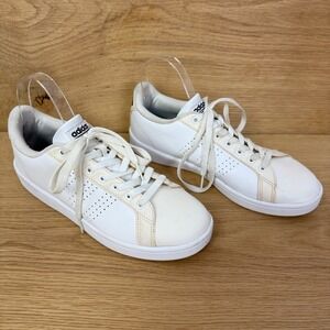Adidas Advantage Sneakers Mens Size 9.5 White Tennis‎ Shoes Casual